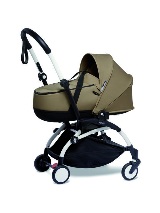 Buy Babyzen YOYO2 Stroller White Frame with Toffee Bassinet